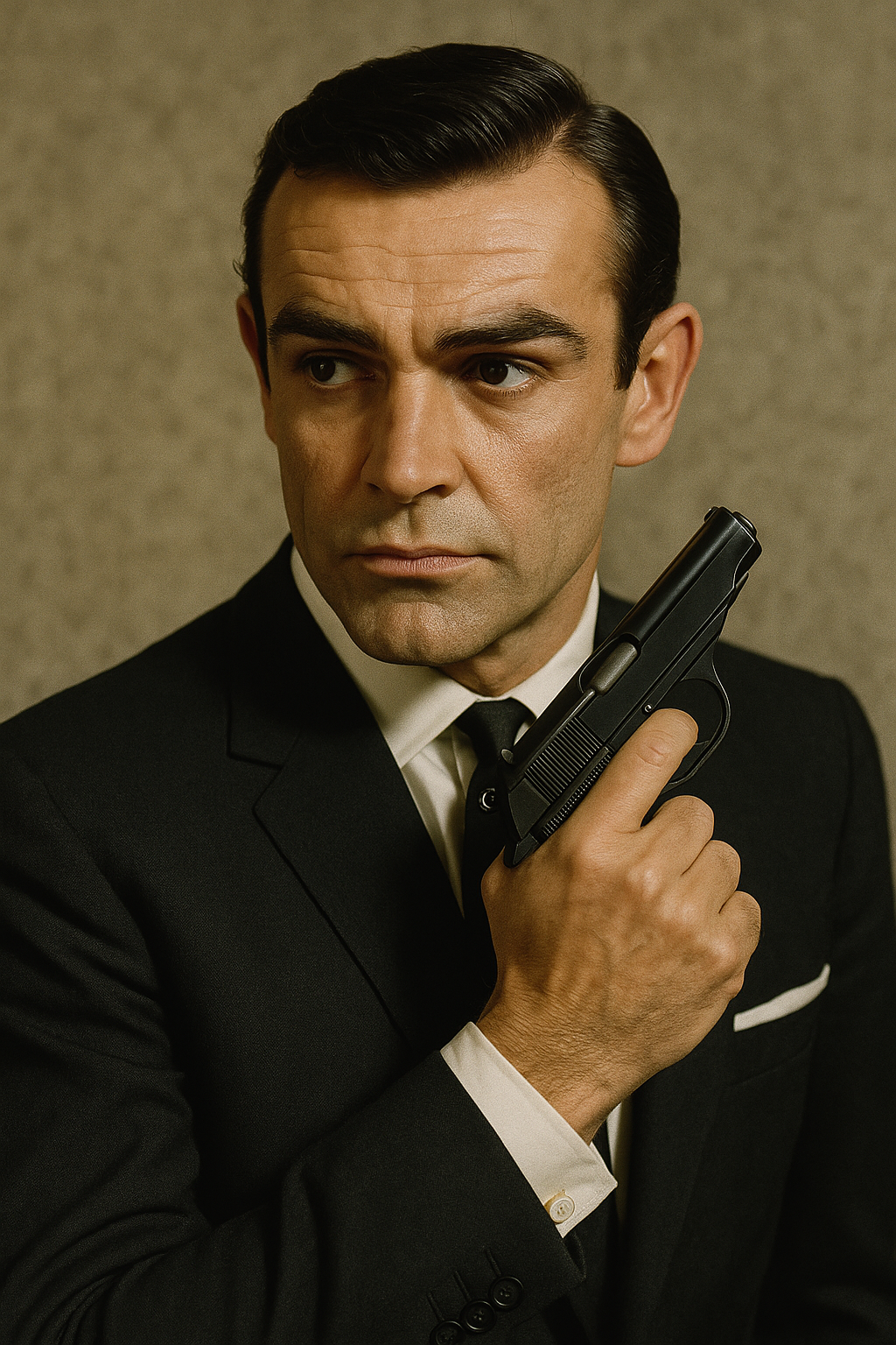 James Bond Holding Walther PPK