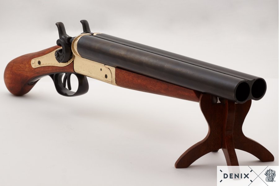 Denix 1881 Howitzer Non-Firing Stage Coach Shotgun in Brass - TCN VAULT
