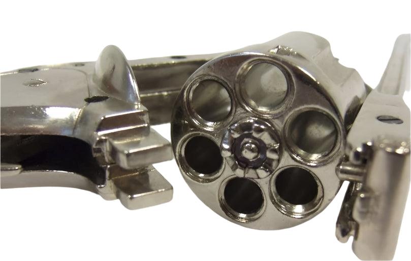 Denix 1869 Schofield Non-Firing Replica Revolver in Nickel - TCN VAULT