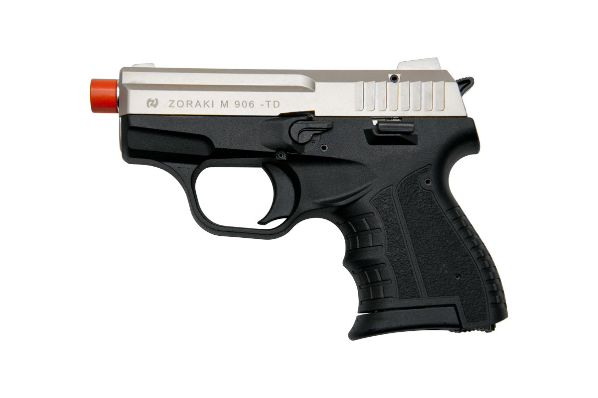 Zoraki M906 Semi-Auto 9mm Blank Firing Gun in Satin - TCN VAULT