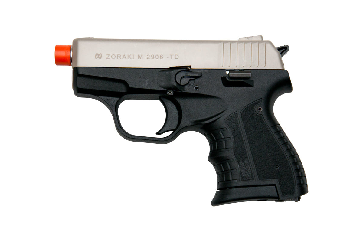 Zoraki M2906 9mm Semi-Auto Blank Prop Gun In Satin - TCN VAULT