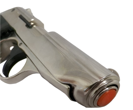 Bruni Police 8mm Top Firing Blank Gun in Nickel Finish - TCN VAULT
