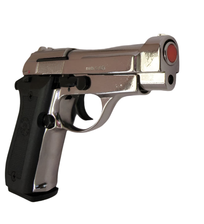 Bruni M84 Semi Automatic Top Firing Blank Gun in Nickel - TCN VAULT