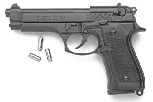 Bruni M92 Semi-Auto Top Firing Blank Gun in Black - TCN VAULT