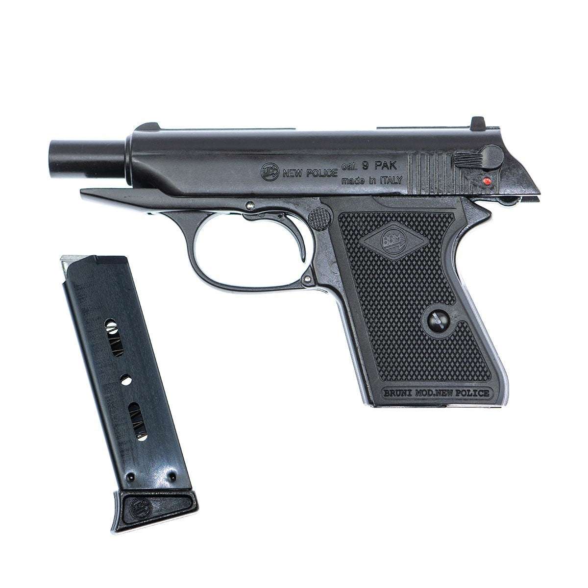 Bruni Police 9mm Walther PPK Replica Blank Gun in Black - TCN VAULT