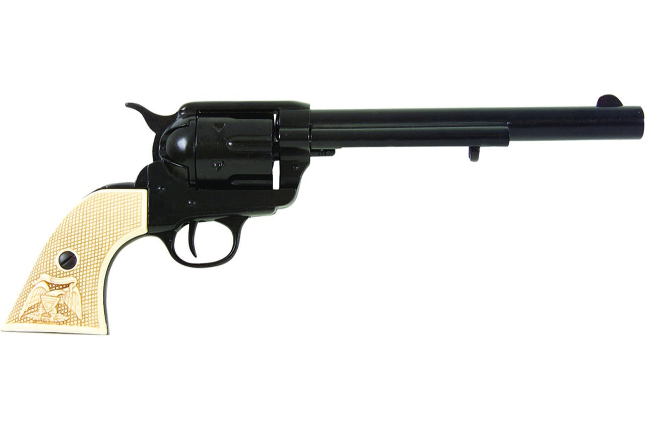 Denix 1873 SAA Cavalry 7.5-Inch Non-Firing Revolver in Black - TCN VAULT