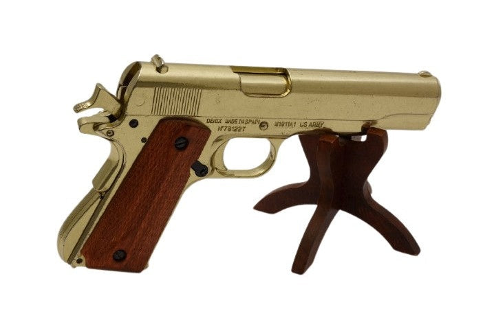 Denix 1911 Field-Strippable Non-Firing Replica Gun in Gold - TCN VAULT