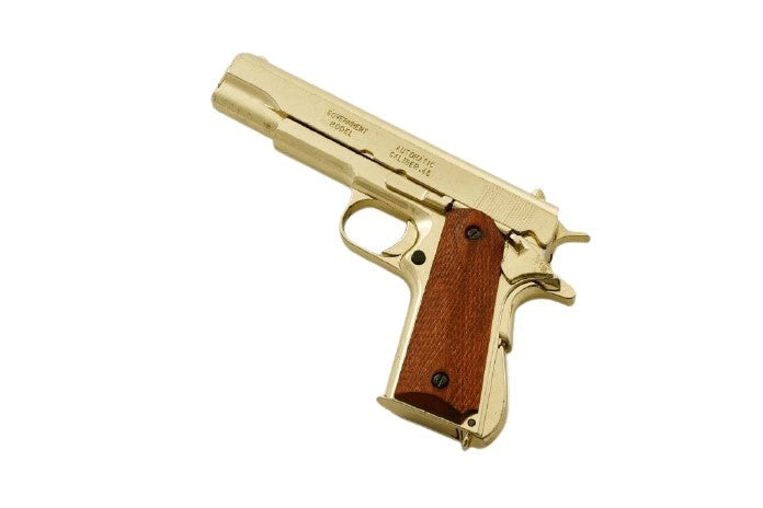 Denix 1911 Field-Strippable Non-Firing Replica Gun in Gold - TCN VAULT