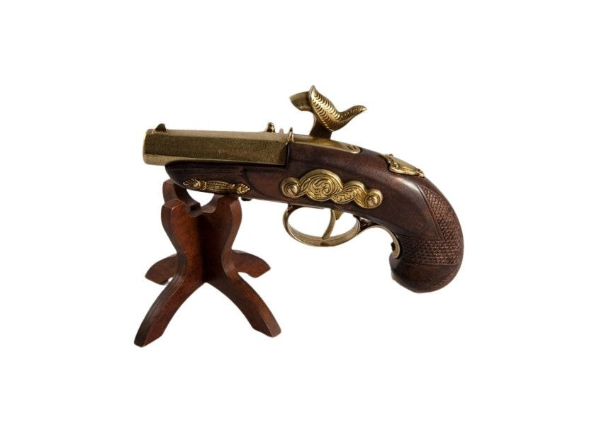 Denix Civil War Philadelphia Derringer Cap Firing Gun In Brass - TCN VAULT