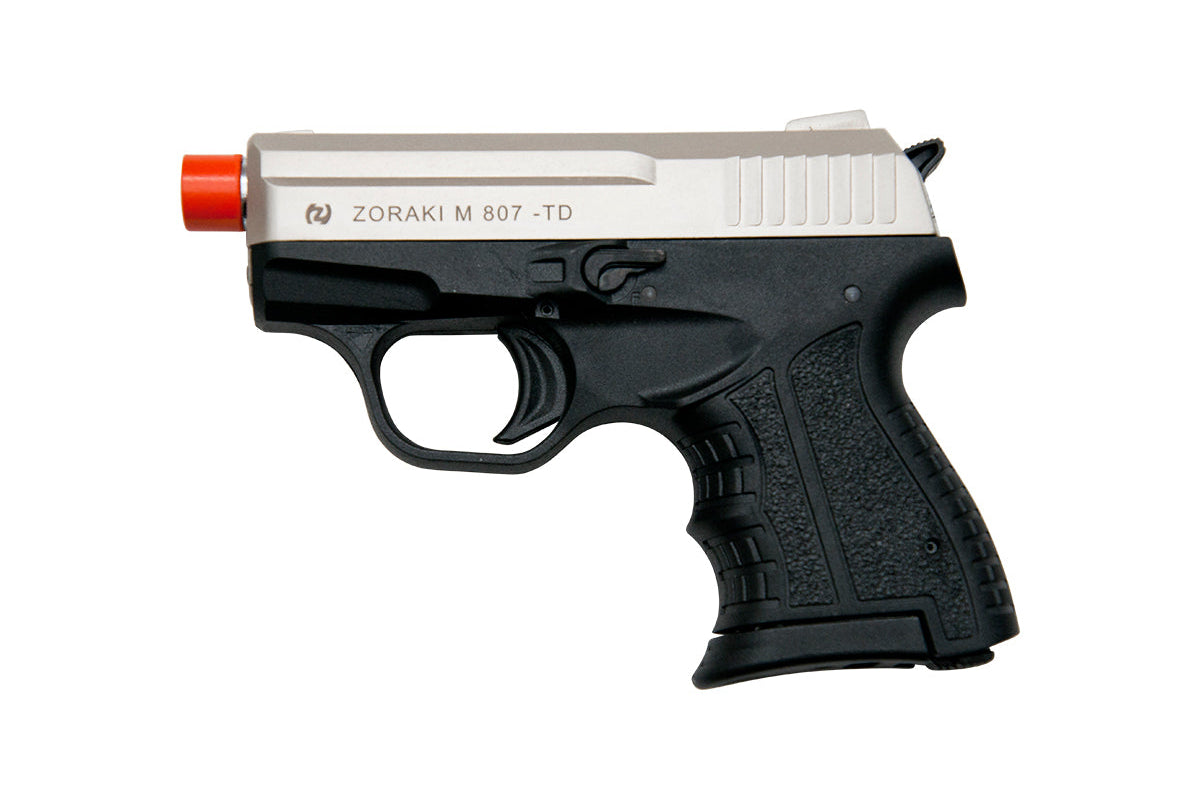 Zoraki M807 8mm Semi-Auto Blank Gun In Satin - TCN VAULT