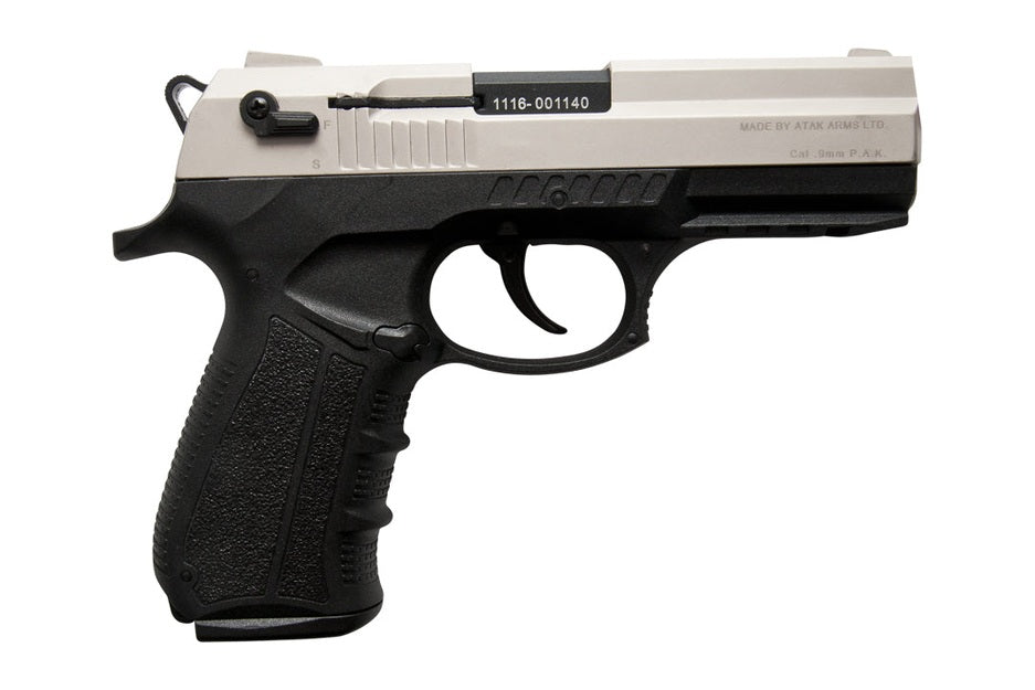 ZORAKI M2918 Semi-Auto Front Firing Blank Gun in Satin - TCN VAULT