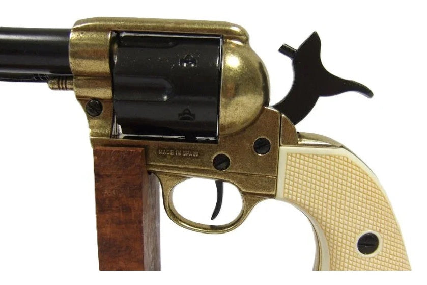 Denix Non-Fring M1873 Single Action Buntline Special Revolver Black/Gold