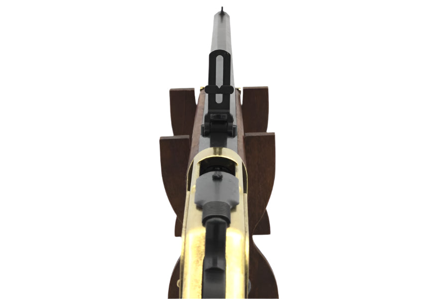 Denix Model 1873 Non-Firing Replica Repeating Rifle in Brass Finish