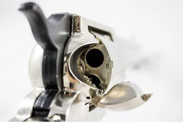 Bruni 1873 Fast Draw Blank Firing Revolver In Nickel