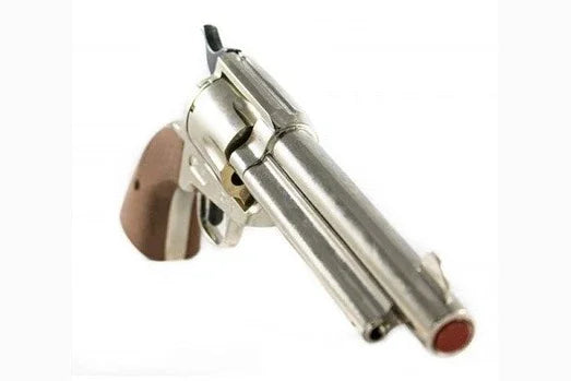 Bruni 1873 Fast Draw Blank Firing Revolver In Nickel