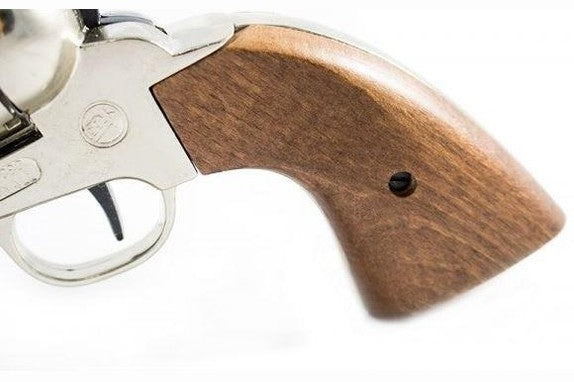 Bruni 1873 Fast Draw Blank Firing Revolver In Nickel