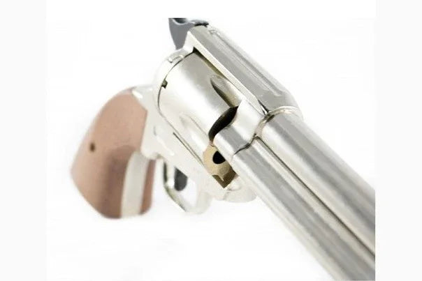 Bruni 1873 Fast Draw Blank Firing Revolver In Nickel