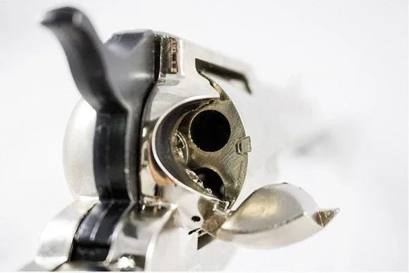 Bruni 1873 Fast Draw Blank Firing Revolver In Nickel