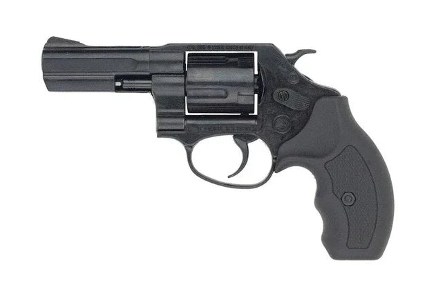 Bruni 380 3 inch Barrel Blank Firing Revolver in Black Finish