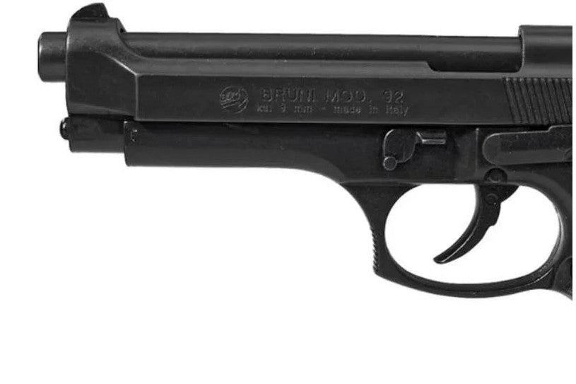 Bruni 9mm M92 Top Firing Blank Gun in Blued Finish