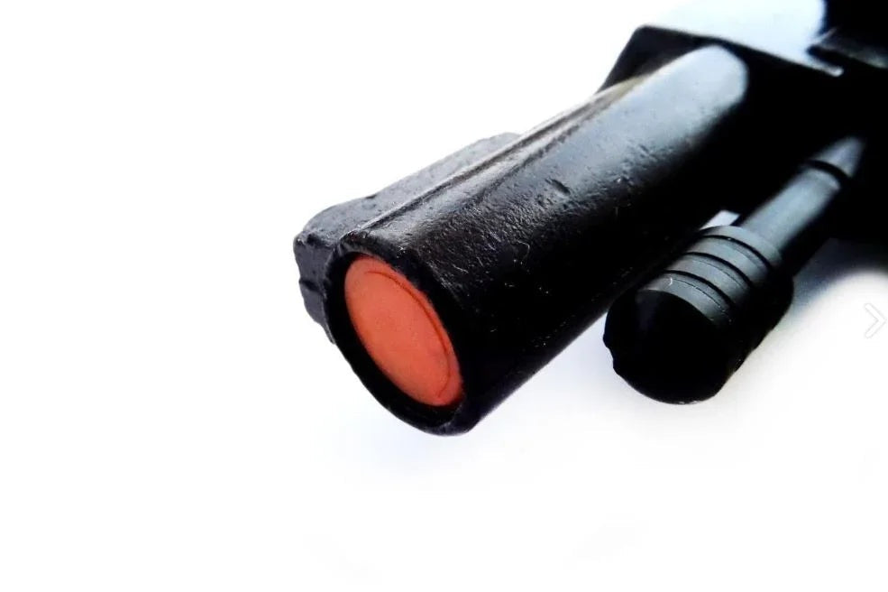 Bruni Detective Blank Firing Revolver In Black With Wood Grips