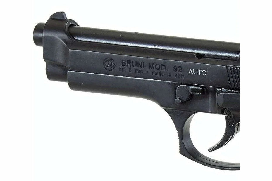 Bruni M92 Full Automatic Top Firing Blank Gun in Black