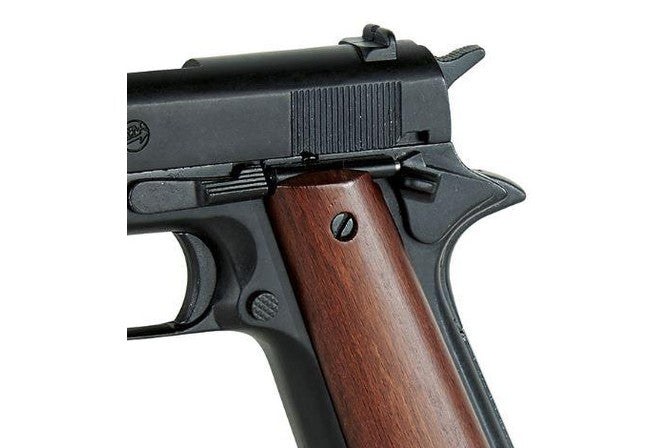 Bruni M1911 Automatic Top Firing Blank Gun in Black