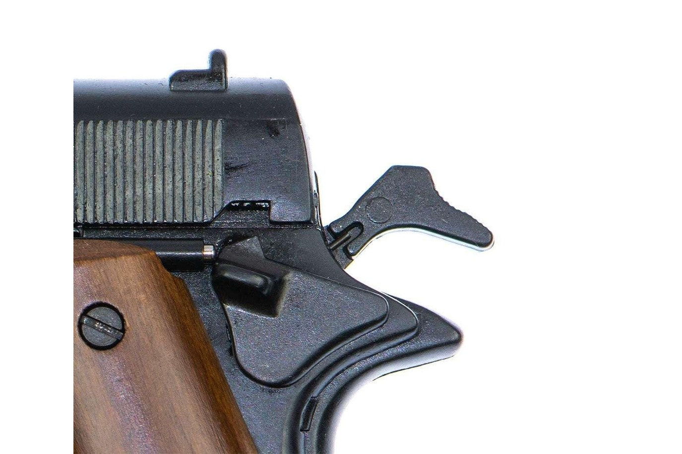 Bruni M1911 Automatic Top Firing Blank Gun in Black