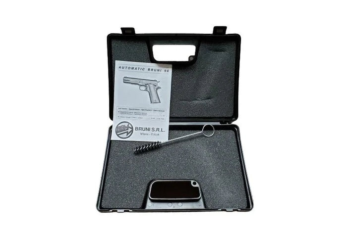 Bruni M1911 Automatic Top Firing Blank Gun in Black
