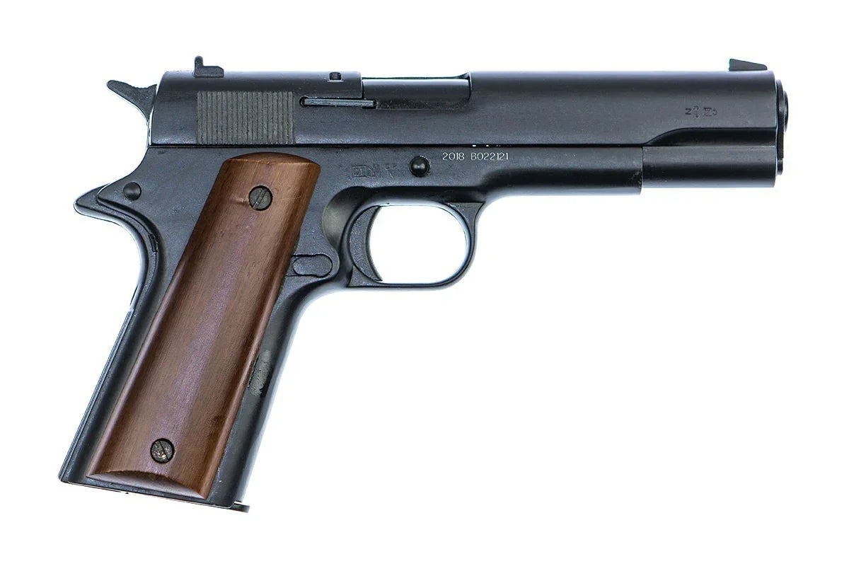 Bruni M1911 Automatic Top Firing Blank Gun in Black