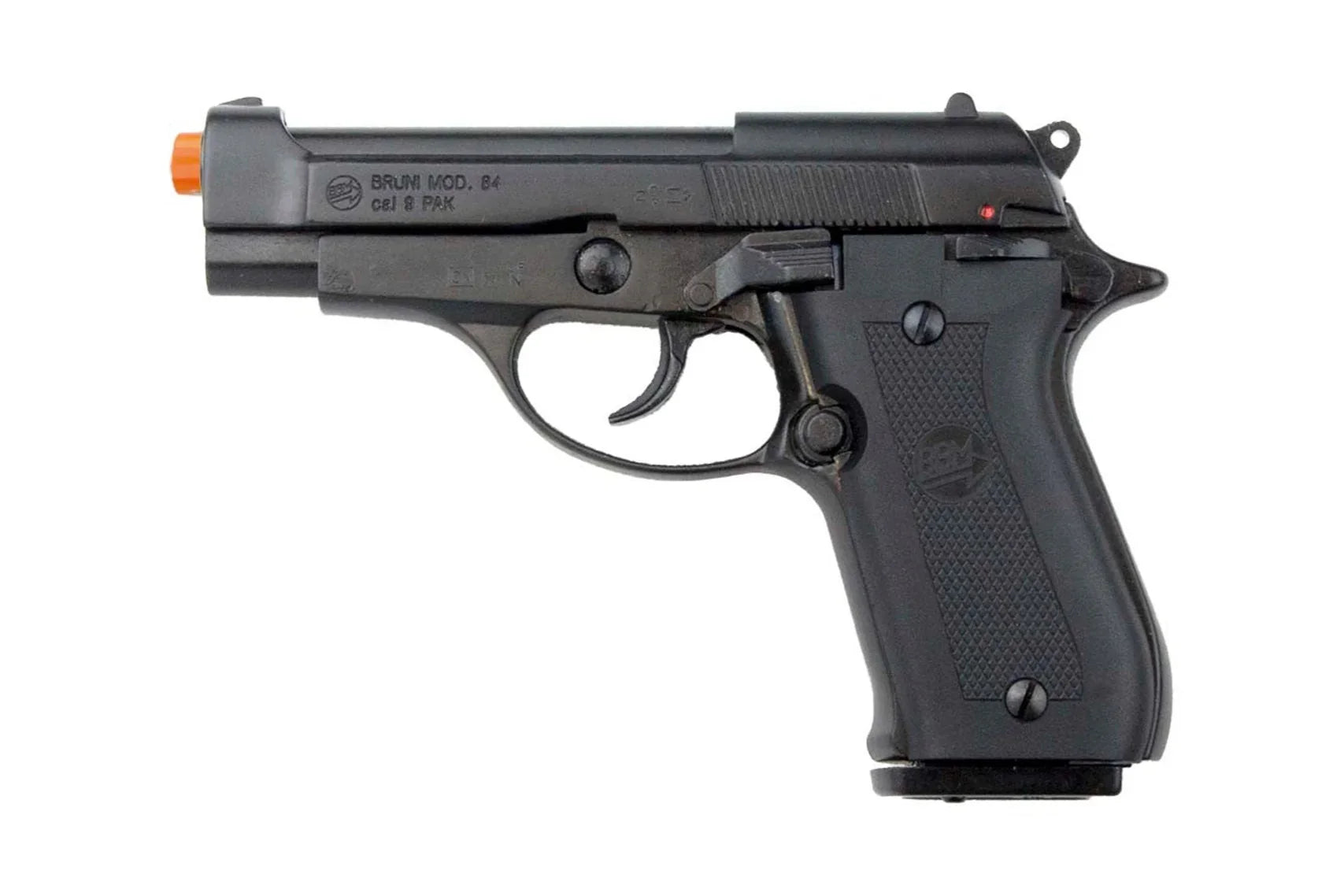 Bruni M84 Semi-Auto Blank Gun In Blued Finish