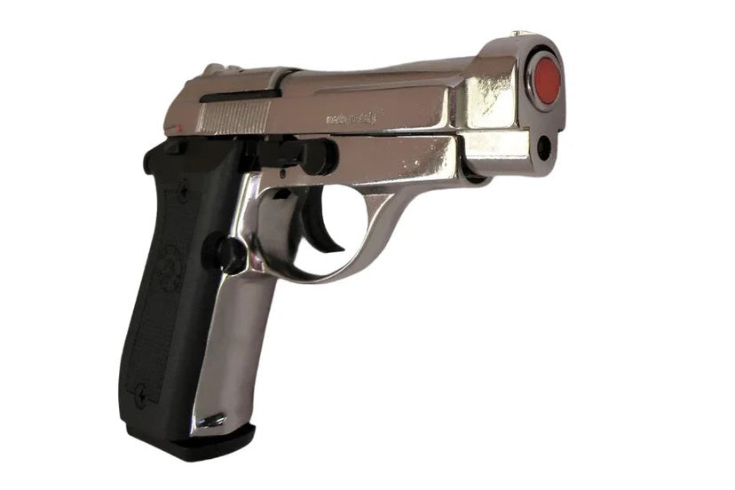 Bruni M84 Semi Auto Top Firing Blank Gun in Nickel