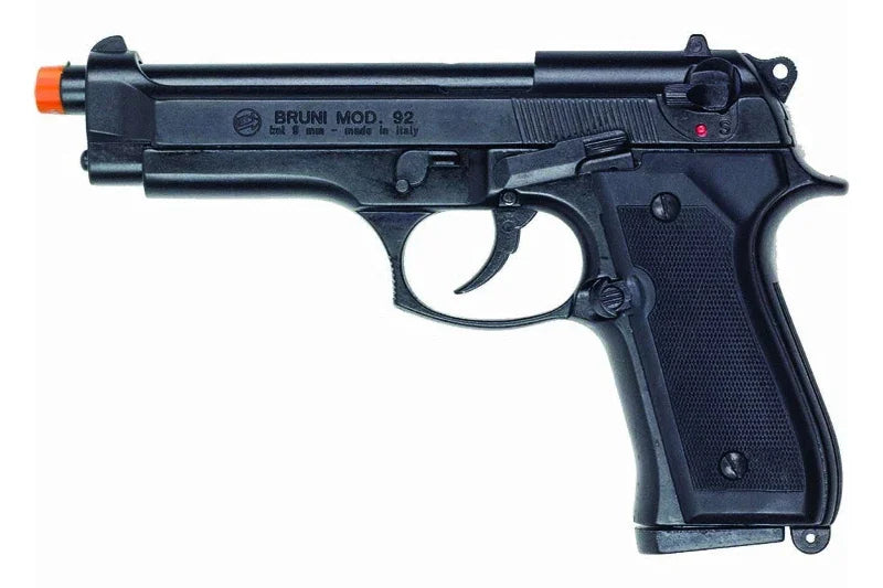 Bruni M92 Semi-Auto 9mm Blank Gun in Blued Finish