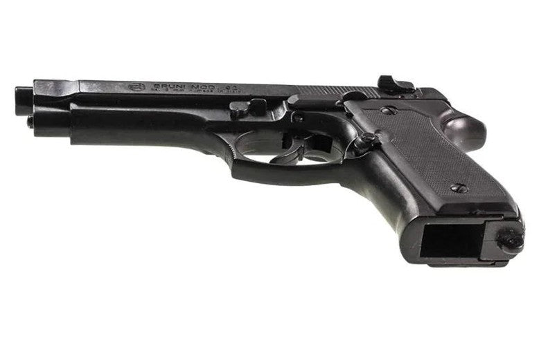 Bruni M92 Semi-Auto Top Firing Blank Gun in Black