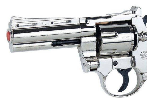 Bruni 9mm Magnum Blank Firing Revolver in Nickel