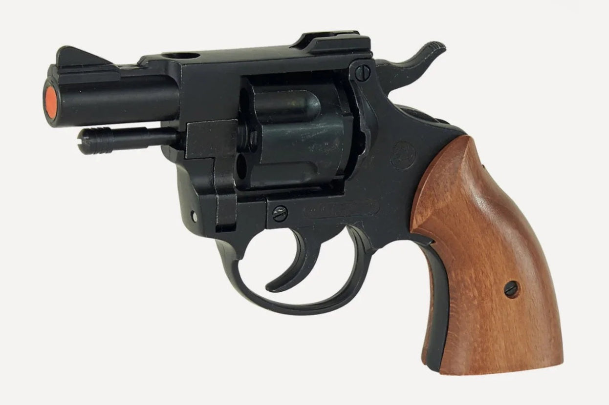 Bruni Olympic 9mm Blank Firing Revolver in Black