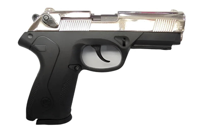 Bruni 8mm P4 Storm Top Firing Blank Gun, Two-Tone
