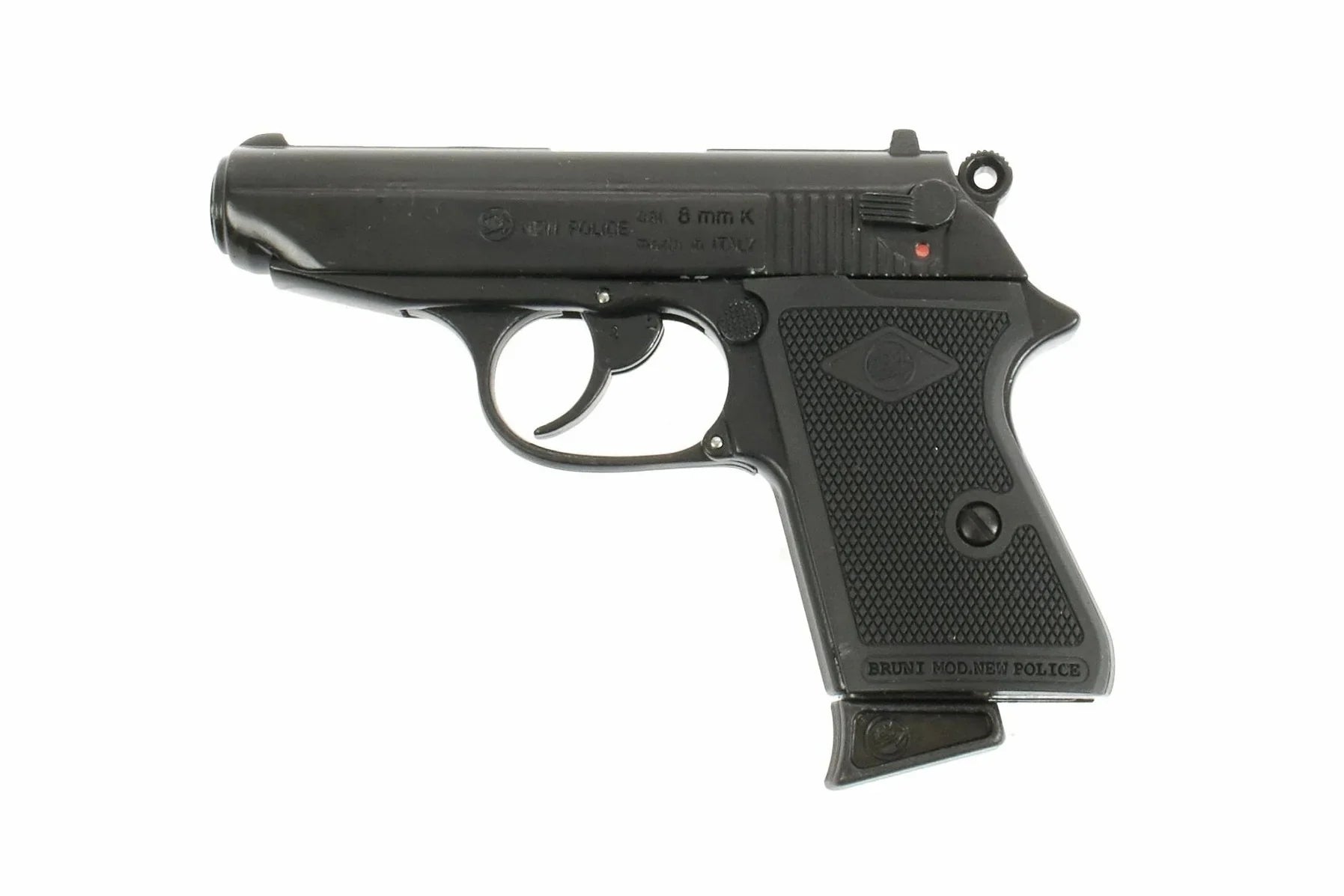 Bruni Police Walther PPK Replica Blank Gun in Black