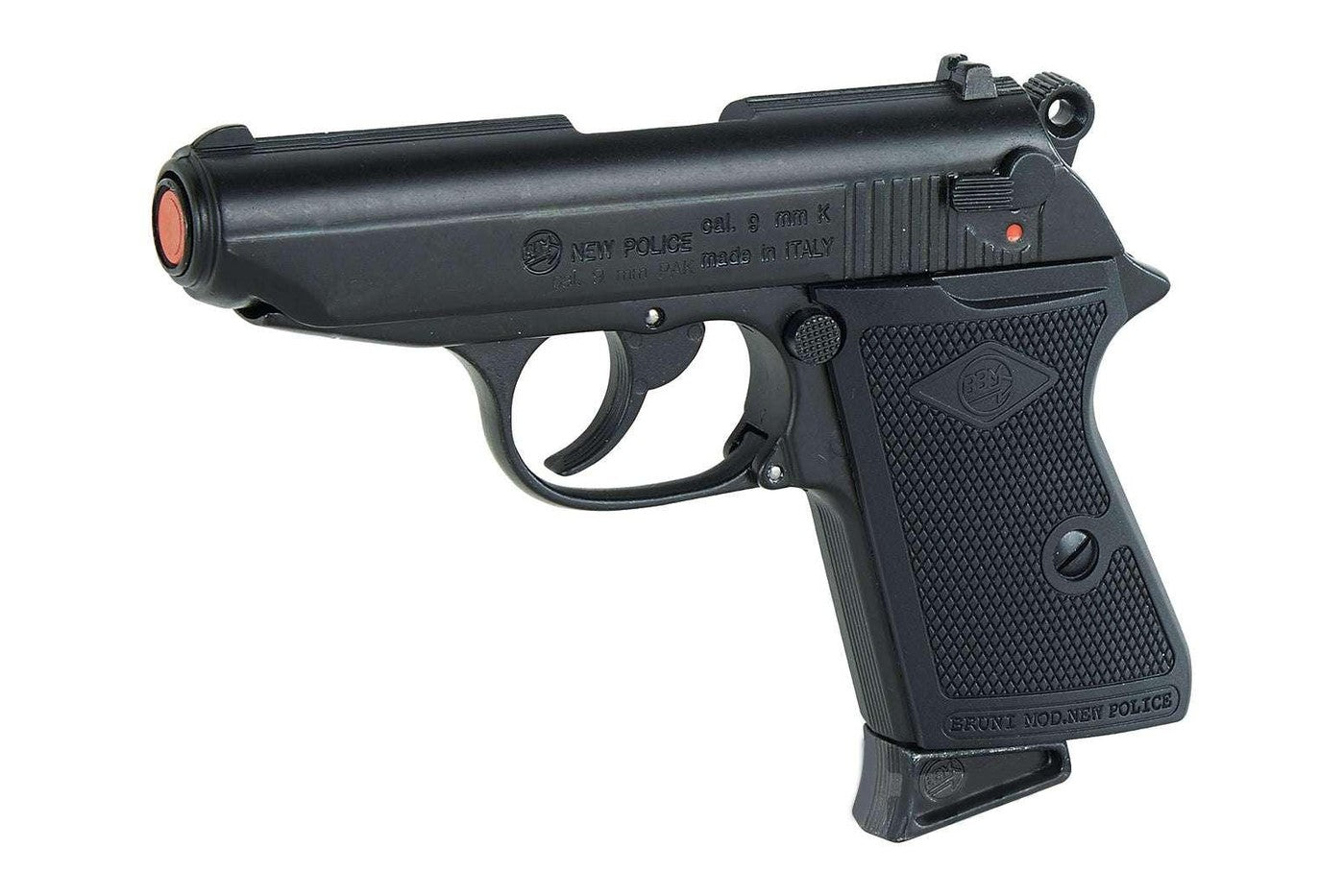 Bruni Police 9mm Walther PPK Replica Blank Gun in Black