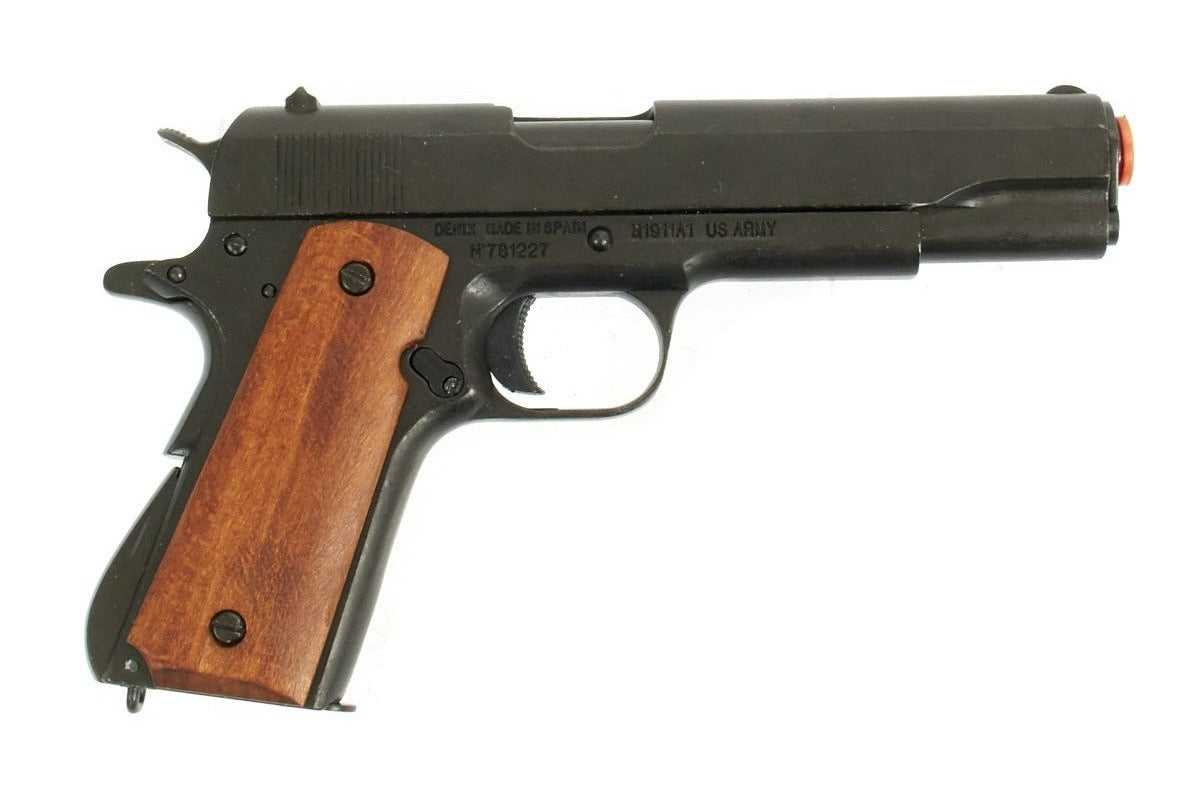 Denix M1911 Non-Firing Replica Prop Gun with Wood Grips - TCN VAULT