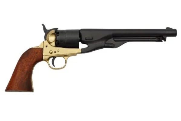 Denix 1860 Civil War Army Non-Firing Revolver In Brass