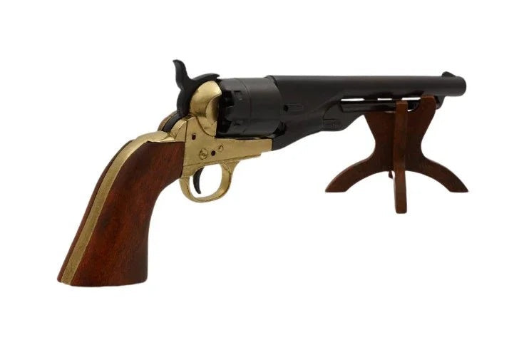 Denix 1860 Civil War Army Non-Firing Revolver In Brass
