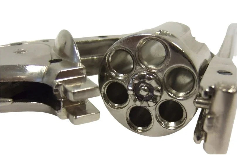 Denix 1869 Schofield Non-Firing Replica Revolver in Nickel