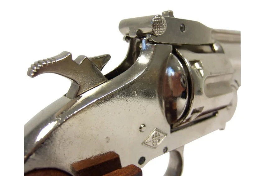 Denix 1869 Schofield Non-Firing Replica Revolver in Nickel