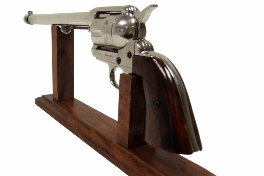 Denix 1873 Buntline Special Non-Firing Revolver in Nickel