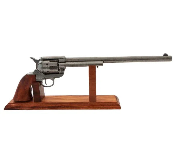 Denix 1873 Buntline Special Non-Firing Replica Revolver in Gray