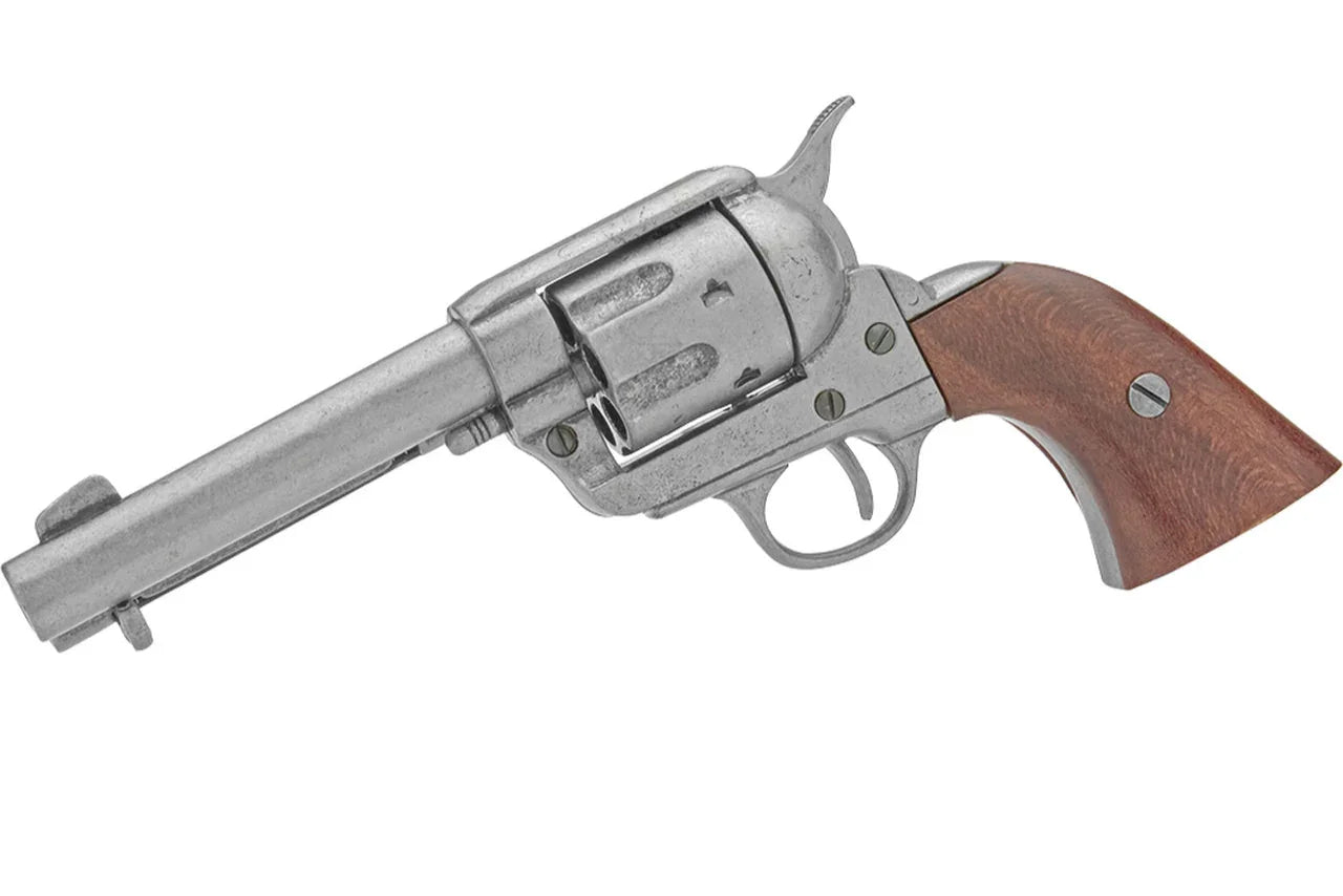 Denix 1873 SAA Peacemaker Non-Firing Revolver in Gray