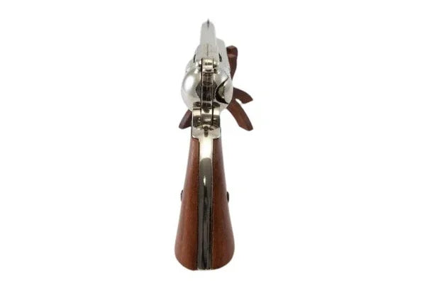 Denix Old West Cavalry M1873 Nickel Finish Non-Firing Single Action Revolver Box Set