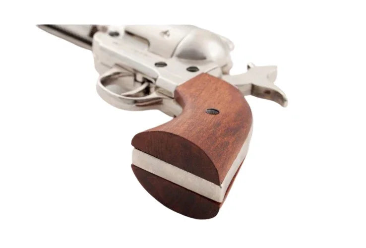 Denix SAA 1873 5.5 inch Barrel Non-Firing Revolver In Nickel