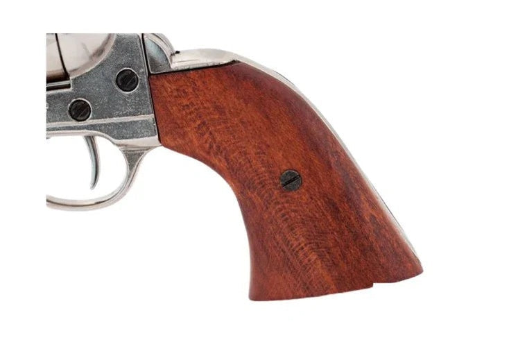 Denix SAA 1873 5.5 inch Barrel Non-Firing Revolver In Nickel